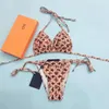 Designer français lettre de haute qualité imprimé bikini fendu maillot de bain de luxe deux pièces mode plage maillot de bain réservoir maillot de bain disponible en gros