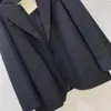 Markenanzug für Damen, Mantel, Designer-Damenmode, Abendjacke, langärmeliger Blazer, Umlegekragen, eleganter Mantel, 28. März