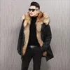 winter Jacket Men Clothing 2023 Fi Faux Fur Lining Hooded Parka Solid Thick Coat Male Y122 y4JE#
