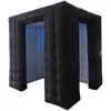 wholesale Cabine photo noire portable gonflable de 2,5 m pour les fêtes d'anniversaire de mariages avec ventilateur intérieur et LED