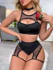 Exotische Pole Dance Set Frauen Nachtclub Bikini Karneval Rave Festival Kleidung Shorts Bühne Show Sexy Outfit Kostüm Top V9wT #