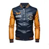 new Spring and Autumn Motorcycle men's Leather Jacket Embroidered Baseball Clothing High Quality Brand Leisure Coat h1tM#