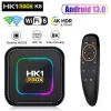 Smart TV Box HK1 RBOX K8 Android 13 RGB Light 4GB 64GB 128GB RK3528 WiFi6 BT 5.0 4K 8K Video Media Player