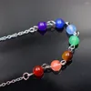 Correntes Cor de Ouro Chakra Bead Chain 7 DIY Pêndulo Pingente Acessórios Prata Jóias Descobertas