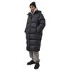 Kadınlar Kış Ceketi Ceket LG Parkas Aşağı Isıtaş Ceket Fi Hooded Lady Down Palto Çatma Sıcak Rüzgar Çekme E8O0#