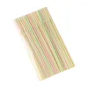 Drinking Straws 100PCS/Set Colorful Disposable Straw Plastic Curved Reusable Wedding Party Birthday Bar Drink Accessories Tools