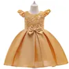 Sweet Green Wine Gold Pink Jewel Applique Girl's Birthday/Party Dresses Girl's Pageant Dresses Flower Girl Dresses Girls Everyday kjolar Kids 'Wear SZ 2-10 D328248