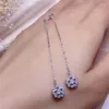 Orecchini a lobo Gioielli in argento 925 con cervo D colore Moissanite per moda giovane ragazza