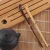 Tea Scoops Wood Leaf Matcha Sticks Spoon Teaware Black Bamboo Spice Gadget Cooking Utensil Handmade Kitchen Tool