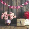 Party Decoration Mother's Day Pull Flag Decor Paper Banner Happy Decorations Hanging Bunting