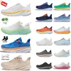 AAA + Top Hokaes Clifton 9 Bondi 8 Designer Homens Mulheres Correndo Tênis Pessoas Livres Eggnog Triplo Branco Preto Gelo Azul Cyclamen Doce Lilás Moda Jogging Trainer Sneakers