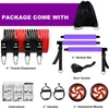 Fitness Pilates Bar Kit Resistance Bands with Ab Roller for Abs Workout Core Strength Training Equipment Portable Home Gym 240322