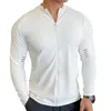 Giacca sportiva da uomo fitn cappotti cerniera camicia a maniche lunghe ad asciugatura rapida allenamento in palestra abbigliamento sportivo casual t1tp#