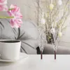 Dekorativa blommor 4st Diy Iron Wire med falsk snö bordsskiva träd frost heminredning