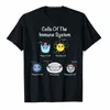Komórki układu odpornościowego biologii humor humor immunolog T-shirt dostosowane produkty humor zabawne graficzne wierzchołki koszulki 304K#