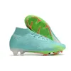 Soccer Shoes Boots Zoomes Superflyes 9 Elitees MRES FG KNIT FOTBALL CLEATS MENS Firm Ground Soft Leather Bekväm träning Hot Ronaldoes Cr7es