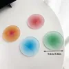 Table Mats 1Pc Gradient Acrylic Coasters INS Anti-slip Round Cup Pad Dining Placemat Cafe Desktop Decor Ornaments Kitchen Bowl