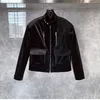 2024 New Design High-end Men's Jacket Casual Handsome Retro Motorcycle Leather Stand-up Collar Short Handsome Leather Jacket a6ST#