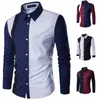 2023 Camicia da uomo Impiombata a righe Lussuosa e confortevole Camicia con maniche Lg e risvolto Materiale morbido e confortevole z3F7 #