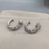 Fashion Crystal Stud Wholesale Luxury Pearl Rhinestone Geometric Earrings Hoops Wedding Jewelry Dingle Earring Designer för kvinnor 2024 Trendy Orecchini