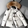 -20 Degree Winter Men and Women's Warm Puffer Jacket Fi Big Fur Collar White Duck Down Parka Thick Snow Coats Windbreaker 32qg#