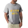 Polos pour hommes T-shirts en coton T-shirt noir pour hommes M A S H Logo T-Shirt chemises personnalisées homme graphique