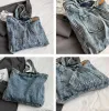 Factory Wholesale Dames Sacs Sacs 3 Colors Street Trend Denim sac fourre-tout à grande capacité.