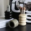 Gläser Donut Make-up Pinsel Halter Lagerung Stift Bleistift Halter Dekorative Schreibtisch Pinsel Organizer Für Home Dekoration Büro Liefert