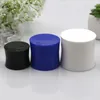 Bottiglie di stoccaggio 10 pezzi Contenitore di plastica nero Contenitore per crema cosmetica Vaso vuoto sottile Vaso per maschera bianca Barattoli per lozione di imballaggio Scatola di latta Blu 15g 30g