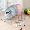 Kitchen Storage 1/2pcs Multifunctional Stainless Steel Lid Rest Stand Retractable Pot Pan Cover Holder Drain Shelf Rack