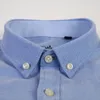 Hommes Lg manches Oxford Plaid rayé chemise décontractée Frt Patch poche poitrine coupe régulière col boutonné épais chemises de travail t1eg #