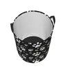 Laundry Bags Dog Print Basket Collapsible Puppy Paws Pattern Clothing Hamper Toys Organizer Storage Bins