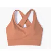 Lu Align Top Tanks Tissu épais Sous-vêtements de yoga pour femmes Bretelles élargies Dos et abdomen Rassembler Soutien-gorge de sport Fitness Push Up Lemon Sports 2024