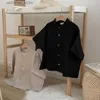 Tシャツ男の子Tシャツ新しい夏の子供服日本語スタイルの子供コットンリネン半袖