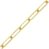 Composants Real 14K Gold rempli de trombone plat Chaîne de chaîne 2,0 mm Collier en or Bijoux en or minimaliste chaîne remplie d'or et bijoux de bricolage