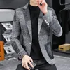 high Quality Blazer Men's Korean Versi of The Fi Trend Party Shop Anywhere Student Youth Club Fit Blazer Suit c3F7#