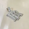 Sier/10K goud/14K/VVS D Iced Out Moissanite Diamond Hip Hop aangepaste hanger voor mannen |Retro-ontwerp