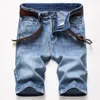 men's Jeans Ripped Shorts Summer New Fi Casual Vintage Blue Straight Slim Fit Denim Shorts Male Brand Clothes Plus Size 42 f9JJ#