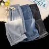 2023 New Spring And Winter Wide-leg Jeans Women Loose Straight Leg All Draped Trousers Students High-waisted Nine-point Pants D3VC#