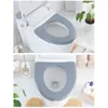 Nordic Toilettensitzbezüge 1/2PCS Closestool Abdeckung Matten Kunststoff Tragbare Waschbare Falten Wiederverwendbare Wc Zubehör Badezimmer Matte Kissen Nordic