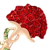 Broschen Frauen Strass Brosche Pin Hochzeit Nelke Blume Corsage Muttertag Geschenk Revers Für Brieftasche Schals Hüte Bräute Kleidung