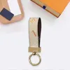 Keychain Designer Key Chain Luxury Keychains Men Keyring Brown Leather Dragonne Multicolor Women