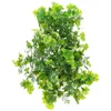 Decorative Flowers Four Leaf Wall Hanging Vigorasm Garden Decors Plants Vine Vita Green Fake Plastic Artificial