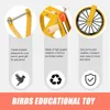 Other Bird Supplies Parrot Bicycle Bike Toy Riding Pet Training Props Birds Playthings Creative Plastic Mini