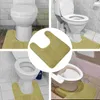 Bath Mats U Shaped Toilet Rugs Bathroom Non- Contoured For