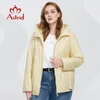 Astrid 2022 Spring Women Parkas Exhize Size Yellow Padded Down Coat