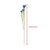 Fleurs décoratives 1pc fleur artificielle soie bleuet longue tige faux bouquet de mariée mariage fête de Noël maison jardin table décoration