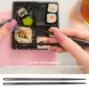 Chopsticks Non-Slip Rostfritt stål Portable Miljöskydd Återanvändbara pinnar Kök matbordsprodukter