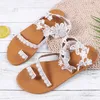 Sandalen 2023 Böhmische Sommer Damen Skating Schuhe Sexy Weiße Spitze Roman H240328