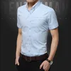 Nouveauté été chemise décontractée hommes bonne qualité hommes Dr chemises solide Slim Fit manches courtes vêtements pour hommes taille asiatique 5XL 429b #